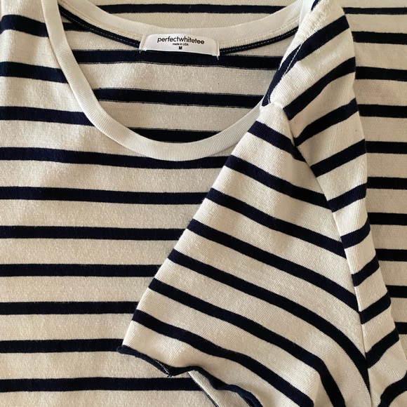 perfectwhitetee blue and white stripe t-shirt dress - worn once maybe not at all - Picture 5 of 8